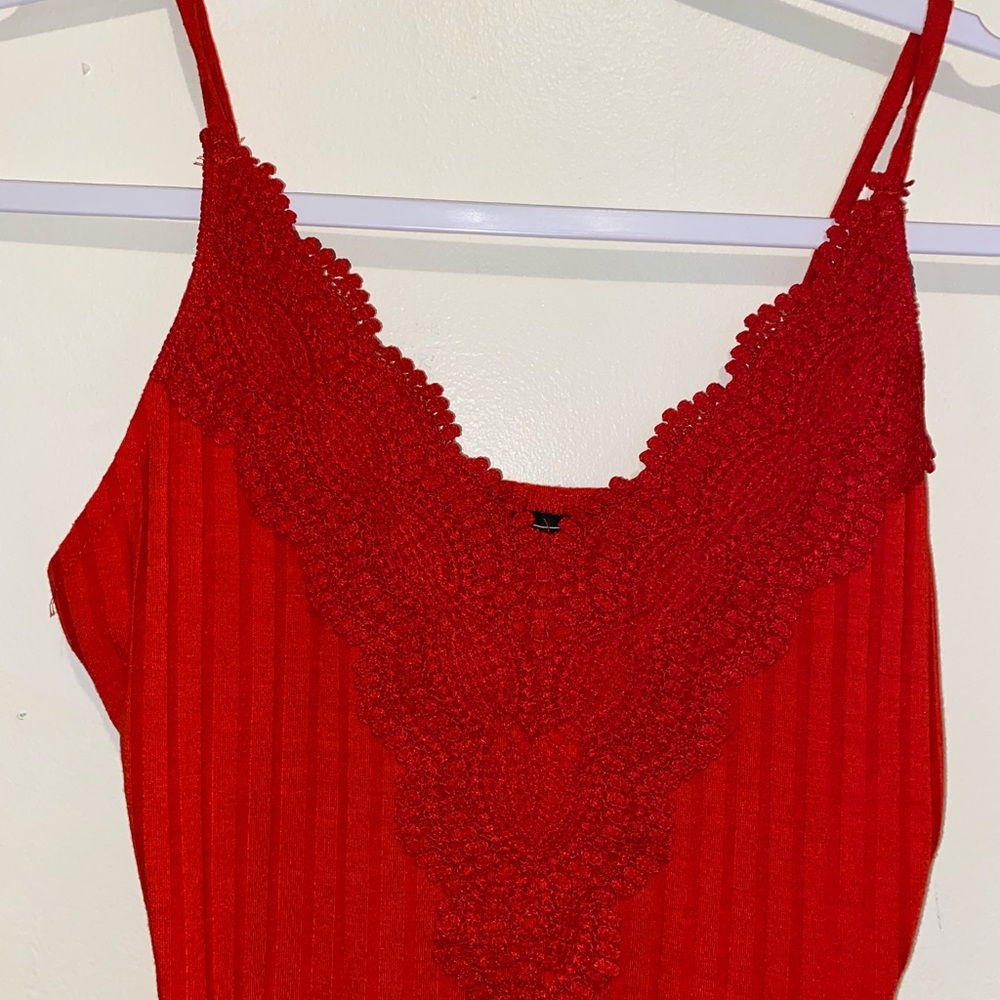Red bodysuit